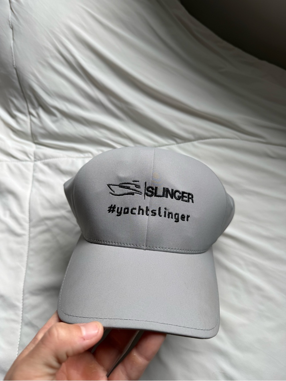 Yachting Merch! 🛥️Slinger #yachtslinger Gray Hat
